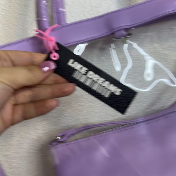 NWT- LIKE DREAMS- Twinkle Clear Tote In
Clear Lilac - Picture 4 of 8